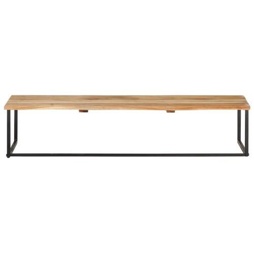 Knagerække 100x35x22 cm massivt akacietræ