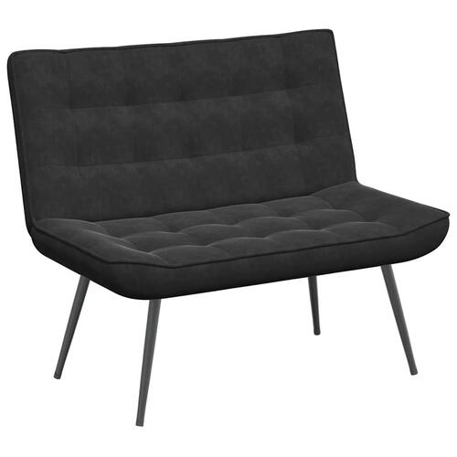 Bænk 110x74x84 cm velour sort