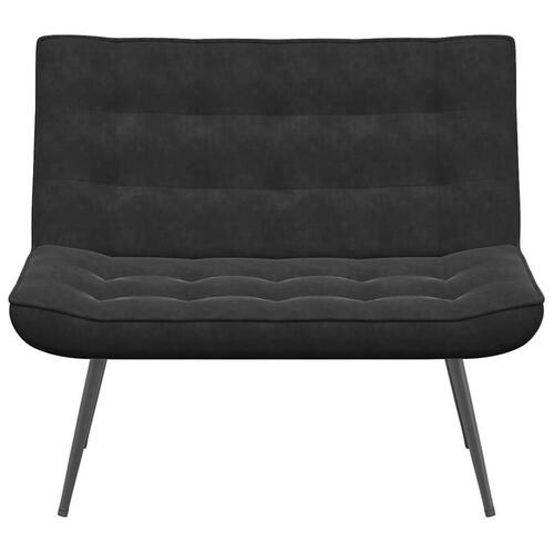 Bænk 110x74x84 cm velour sort