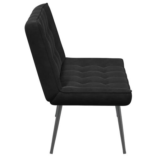 Bænk 110x74x84 cm velour sort
