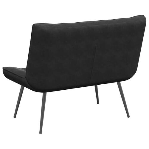 Bænk 110x74x84 cm velour sort