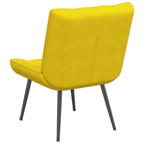 Lænestol 64x74x84 cm fløjl gul
