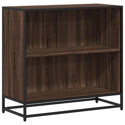 Bogreol 60x35x76 cm konstrueret træ røget egetræ