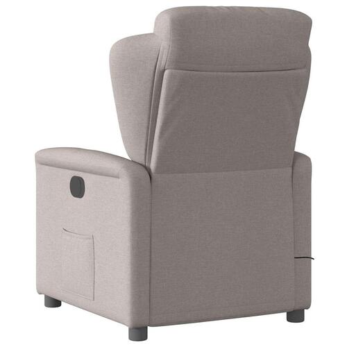 Massagestol stof gråbrun