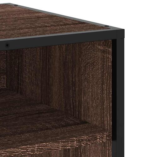 Tv-bord 270x40x46 cm konstrueret træ brun egetræsfarve