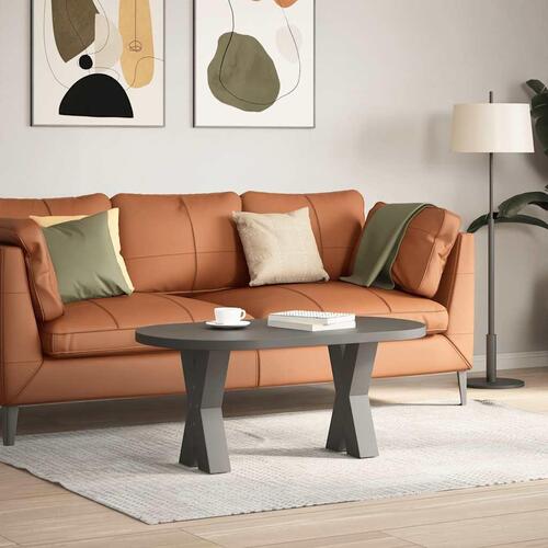 Sofabordben X-formet 2 stk 38x(42-43) cm stål antracitgrå