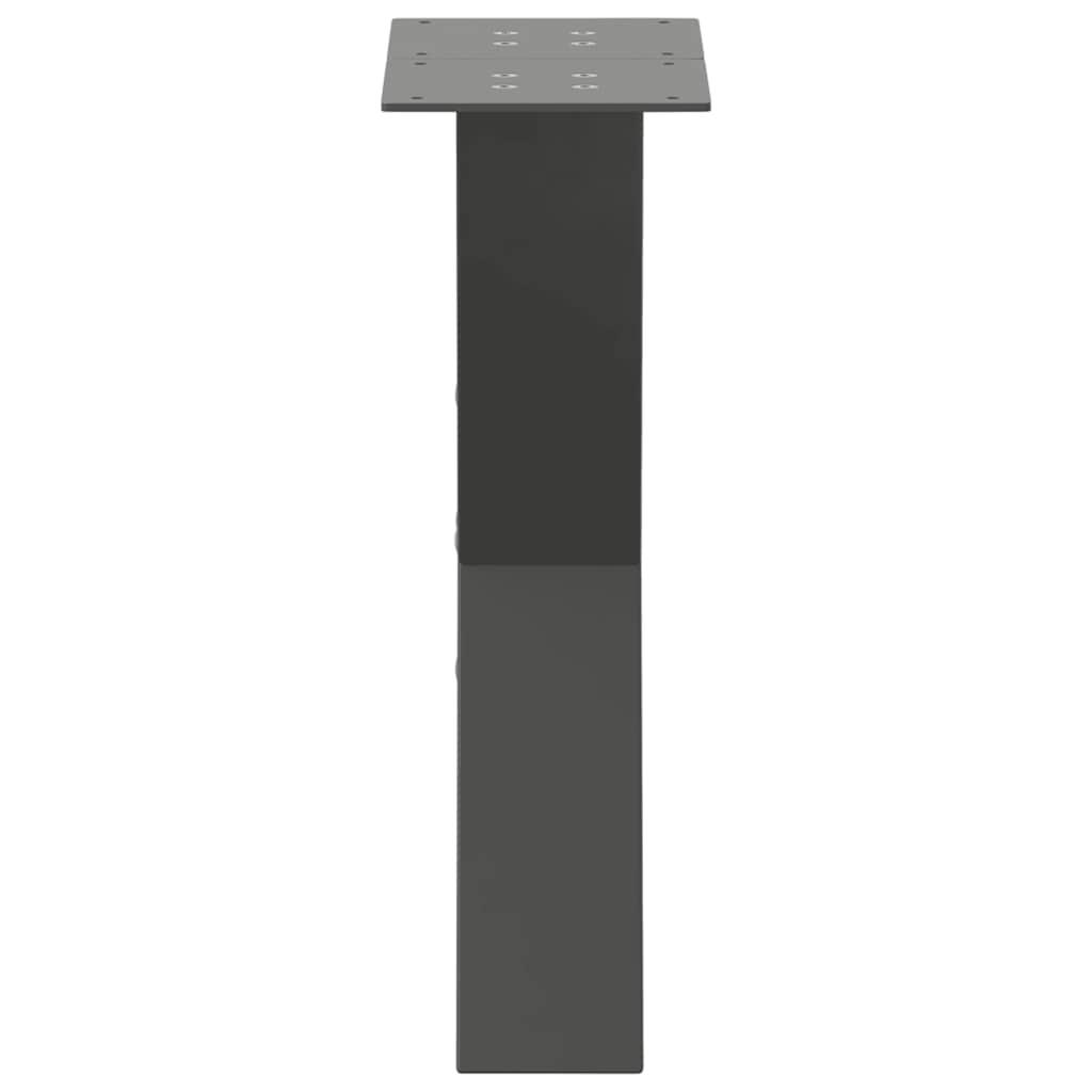 Sofabordben X-formet 2 stk 38x(42-43) cm stål antracitgrå