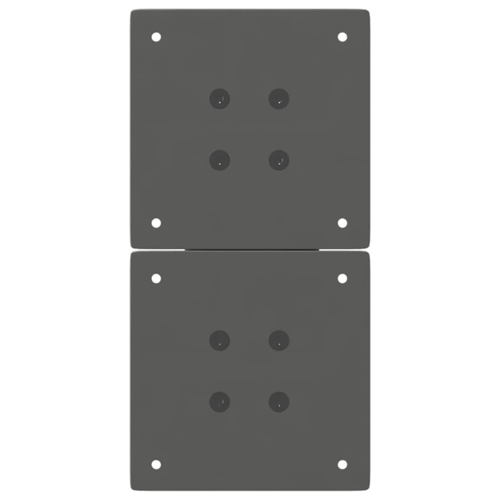 Sofabordben X-formet 2 stk 38x(42-43) cm stål antracitgrå