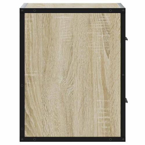 Væghængt sengebord 40x31x39,5 cm sonoma-eg