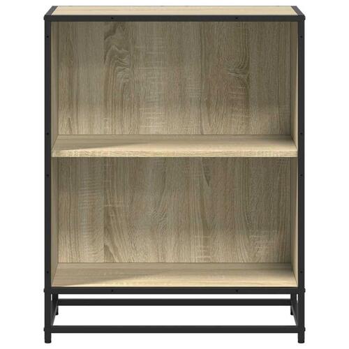 Bogreol 60x35x76 cm konstrueret træ sonoma-eg