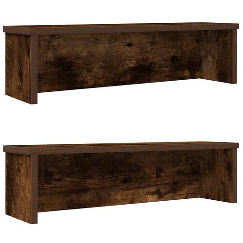 Køkkenreoler kan stables 2 stk. 60x15x16 cm røget egetræsfarve