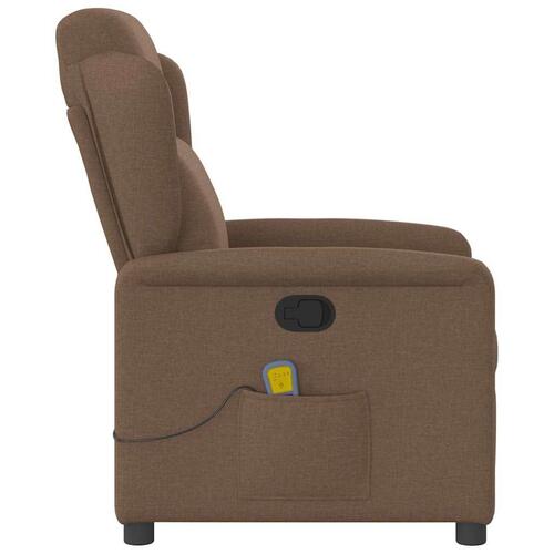 Massagestol stof brun