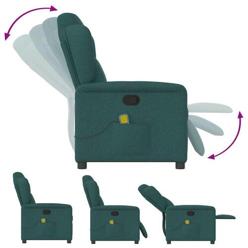 Massagestol stof mørkegrøn