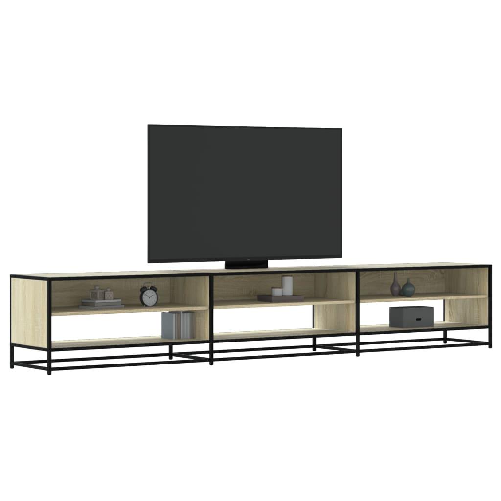 Tv-bord 270x40x46 cm konstrueret træ sonoma-eg