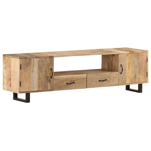 Tv-skab 160x30x45 cm massivt mangotræ