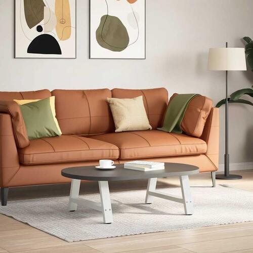 Sofabordben A-formet 2 stk 60x(30-31) cm stål hvid