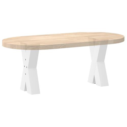 Sofabordben X-formet 2 stk 38x(42-43) cm stål hvid