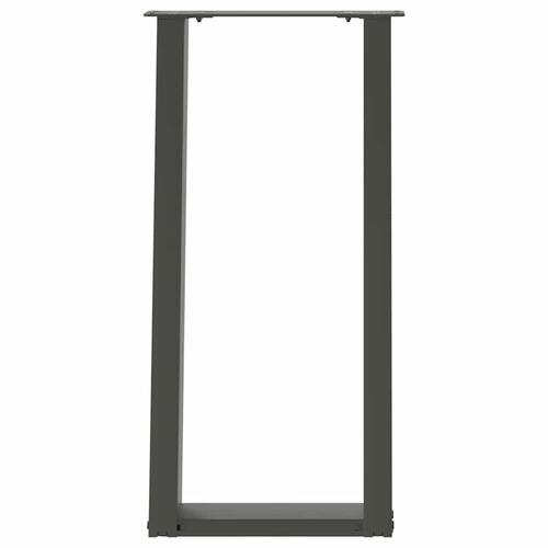 Konsolbordsben U-formet 2 stk. 28x(72-73) cm stål antracitgrå