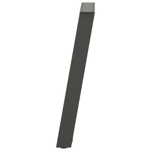 Spisebordsben U-formet 2 stk. 60x(72-73) cm stål antracitgrå