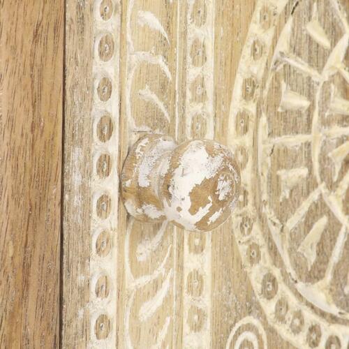 Sofabord 90x50x35 cm massivt mangotræ