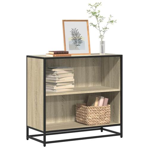Bogreol 80,5x35x76 cm konstrueret træ sonoma-eg