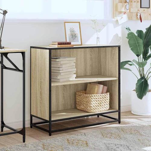 Bogreol 80,5x35x76 cm konstrueret træ sonoma-eg