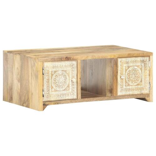 Sofabord 90x50x35 cm massivt mangotræ