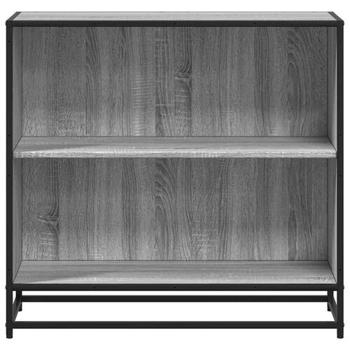 Bogreol 80,5x35x76 cm konstrueret træ grå sonoma-eg
