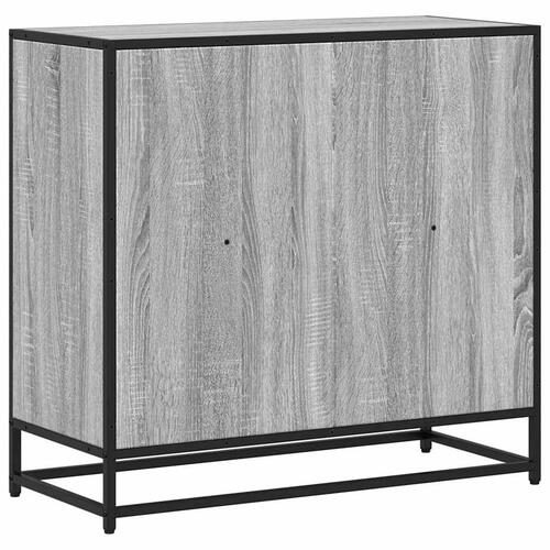 Bogreol 80,5x35x76 cm konstrueret træ grå sonoma-eg