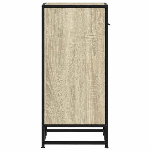 Skab 35,5x35x76 cm konstrueret træ og metal sonoma-eg