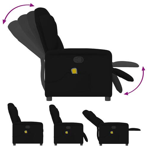 Massagestol stof sort