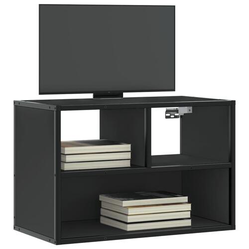 Tv-bord 60x31x39,5 cm konstrueret træ og metal sort