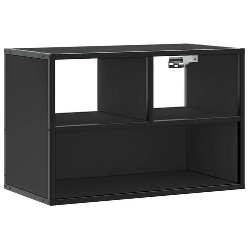 Tv-bord 60x31x39,5 cm konstrueret træ og metal sort