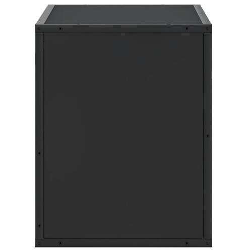 Tv-bord 60x31x39,5 cm konstrueret træ og metal sort