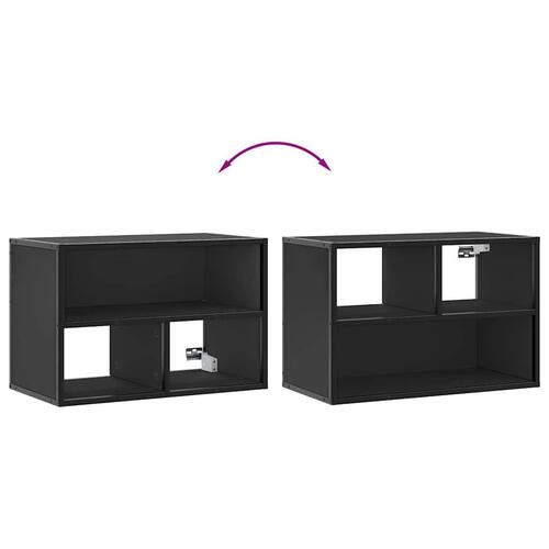 Tv-bord 60x31x39,5 cm konstrueret træ og metal sort