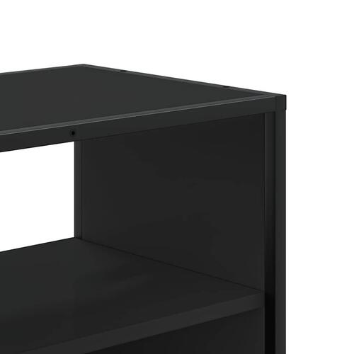 Tv-bord 60x31x39,5 cm konstrueret træ og metal sort