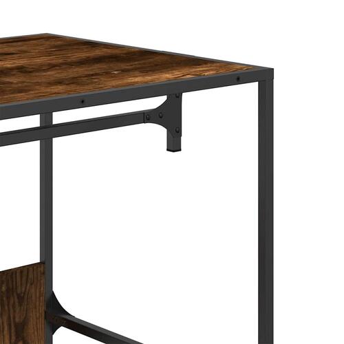 Klædeskab 90x50x180 cm konstrueret træ røget egetræsfarve