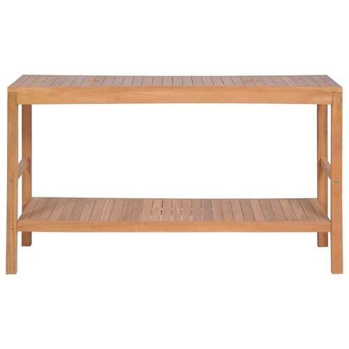 Badeværelsesskab 132x45x75 cm massivt teak