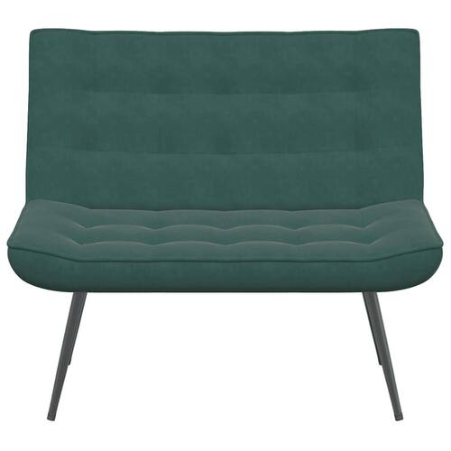 Bænk 110x74x84 cm velour Mørkegrøn