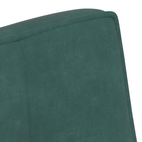 Bænk 110x74x84 cm velour Mørkegrøn