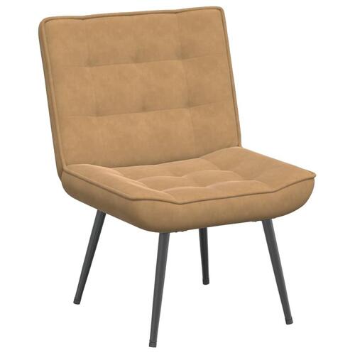 Lænestol 64x74x84 cm fløjl brun
