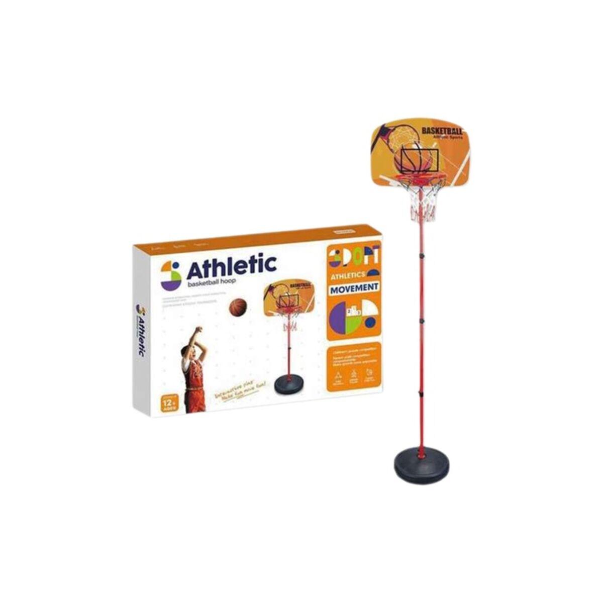 Basketballkurv stående - højde ca. 2 m, orange