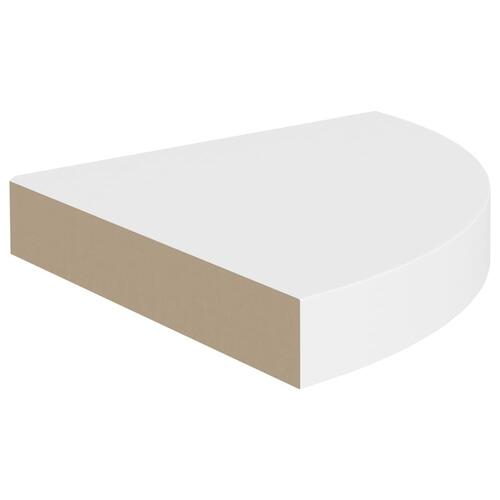 Hjørnehylder 2 stk. 25x25x3,8 cm MDF hvid