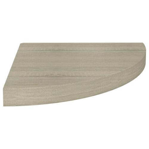 Hjørnehylder 4 stk. 35x35x3,8 cm MDF egetræsfarvet