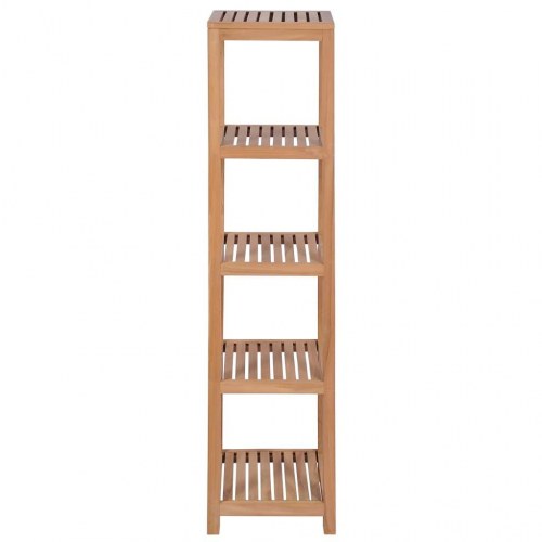 Badeværelsesstativ 4 etager massivt teak 42 x 42 x 165 cm