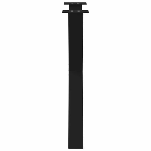 Spisebordsben X-formet 2 stk. 70x(72-73) cm stål sort