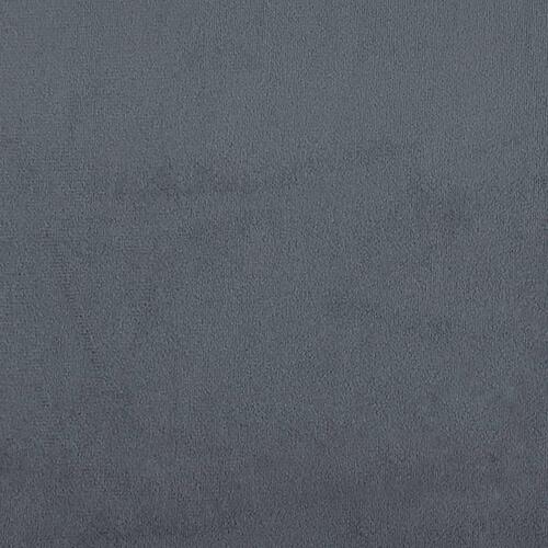 Bænk 110x74x84 cm velour mørkegrå