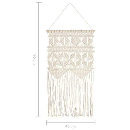 Macramé drømmefanger til væg - 40 × 80 cm, bomuld