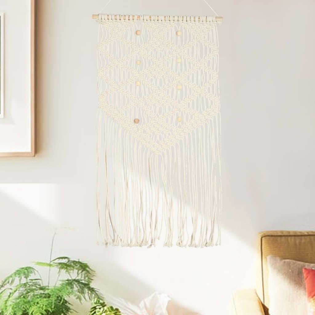 Macramédrømmefanger 40 x 80 cm i bomuld billede
