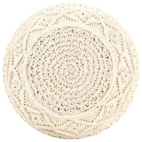 Håndlavet macramépuf 45x30 cm bomuld